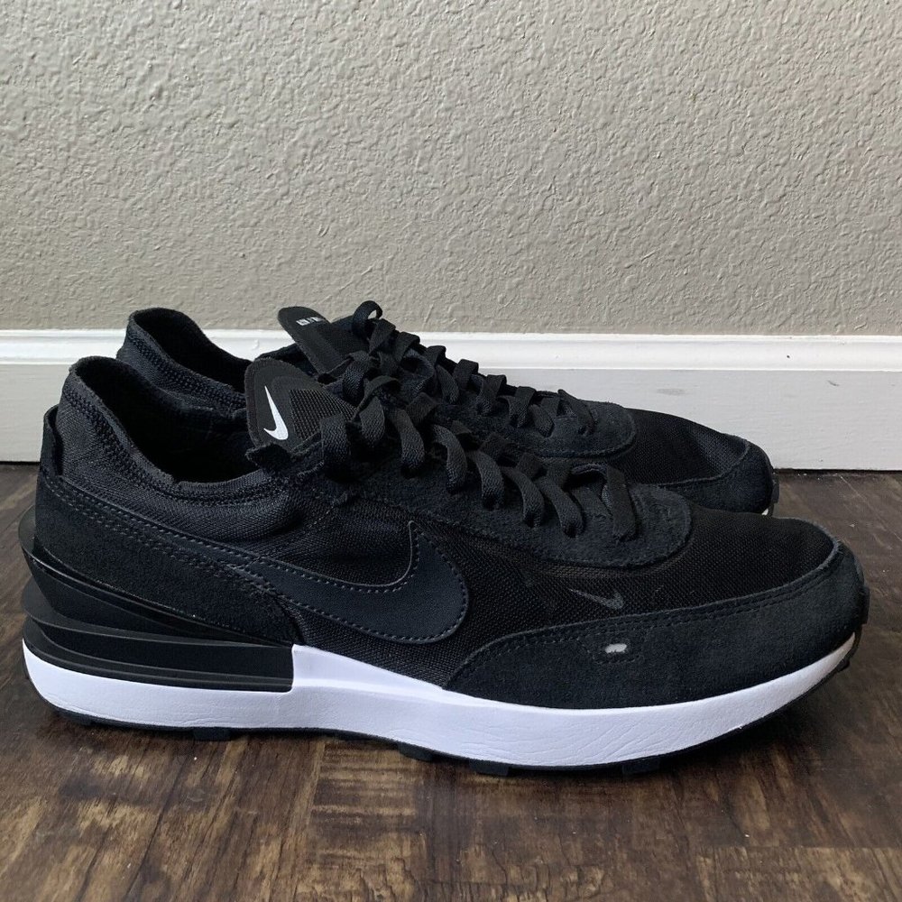 Nike Waffle One Black White Men Shoes - Size 12